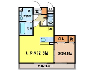 オッツ古賀島の物件間取画像